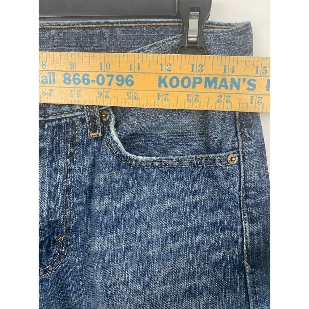 Levis 505 Jeans Mens 29x32 Blue Denim Straight Leg Regular Zipper Fly - Picture 4 of 10